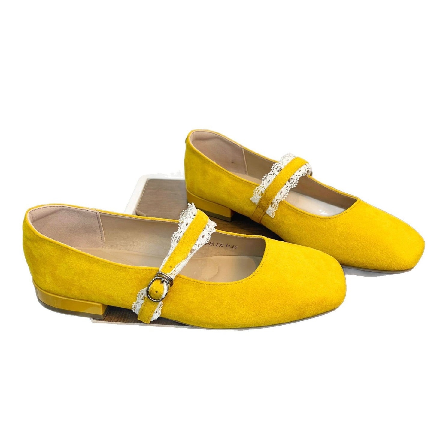 Damen Mokassins Spitzenverzierung Frauen Schuhe Mode