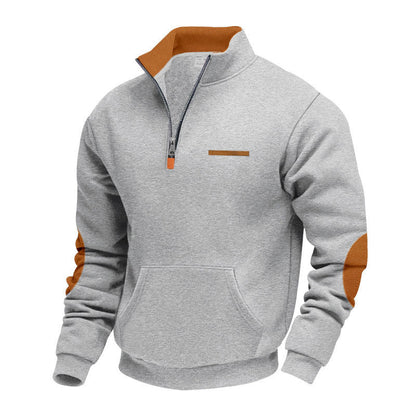 Herren Kapuzenpullover Mit Halbzipp Modern Farben