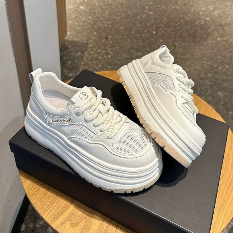 Damen Sneaker Plattform Dickes Sohle Atmungsaktiv - BerlinGlamour