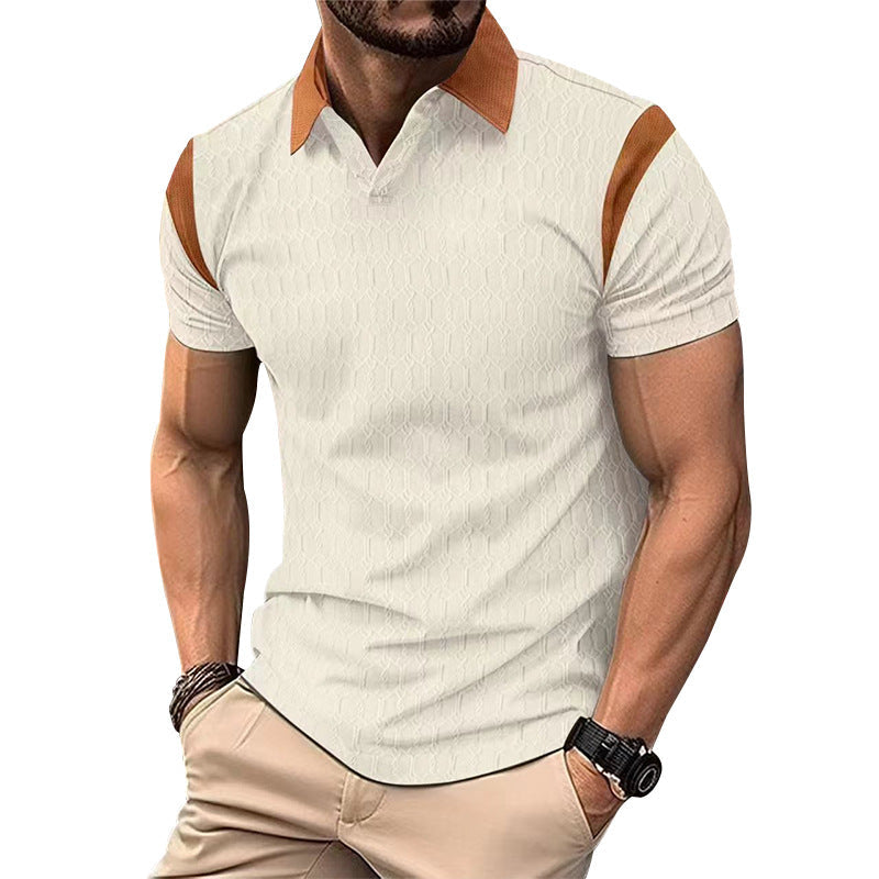 Herren Poloshirt Kurzarm Sportlich Strukturiert