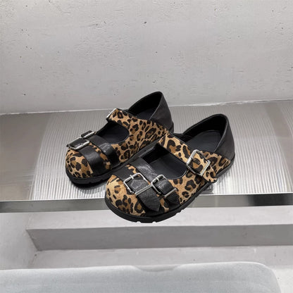 Damen Ballerinas Bequem Verstellbar Schnalle Comfort Schuhe