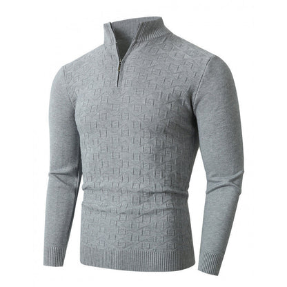 Herren Strickpullover Hochwertig mit Reißverschluss Modern
