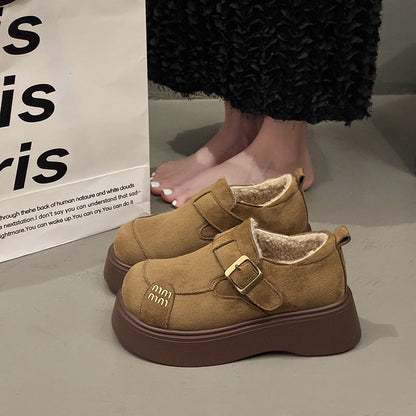 Damen Clogs Bequem Schnallenverschluss Dicker Boden