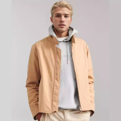 Herren Freizeitjacke Leicht Modern Stehkragen