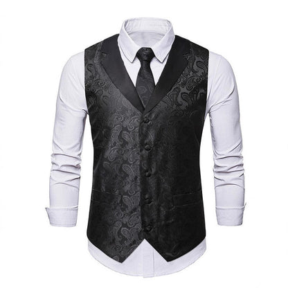 Elegante Herren Weste mit Paisley Muster Modern