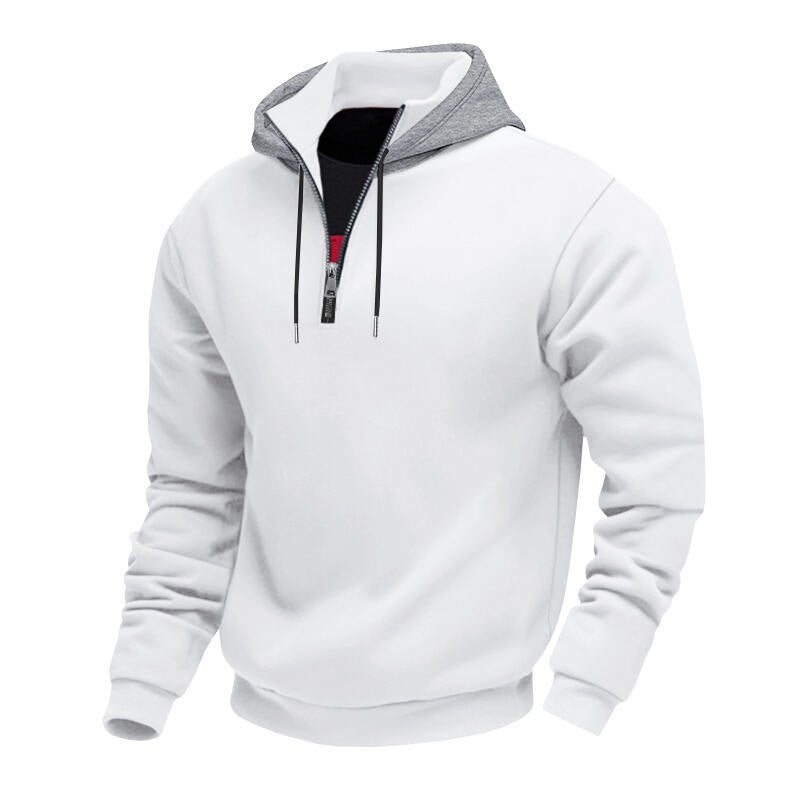 Herren Sweatjacke Reißverschluss Hochkragen Modern