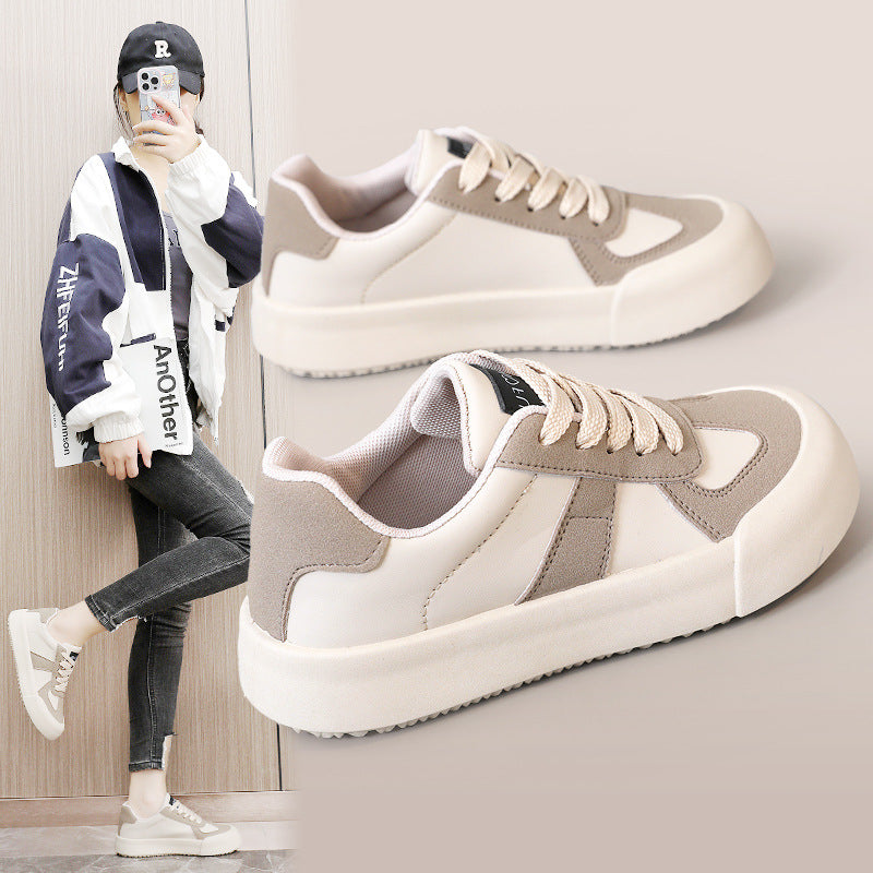 Damen Sneaker Sportlich Kontrast Farben Laufschuhe