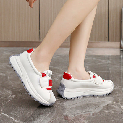 Damen Sportsneaker Laufschuhe Klettverschluss Weich