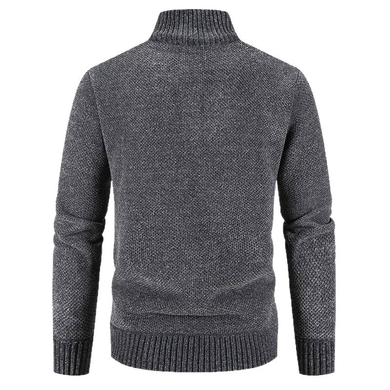 Herren Strickjacke Modisch Reißverschluss Kragen