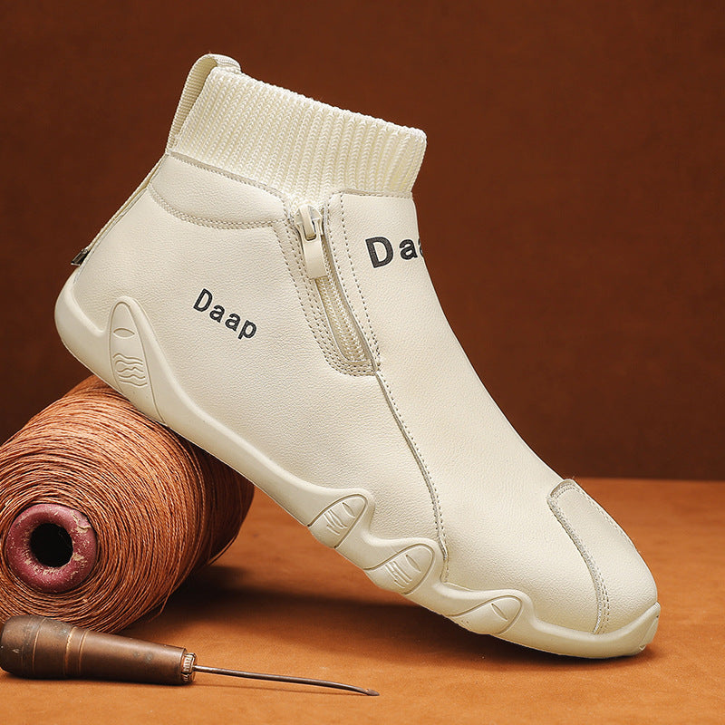 Damen Boots Freizeit Modisch Bequem
