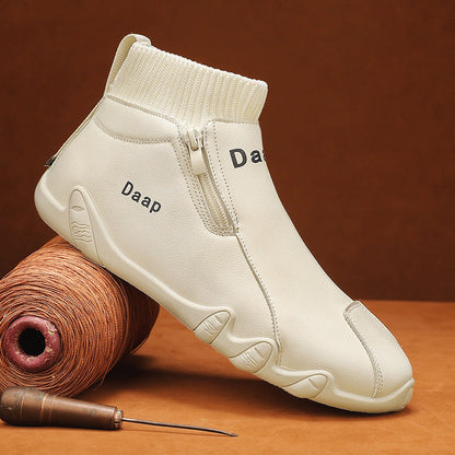 Damen Boots Freizeit Modisch Bequem