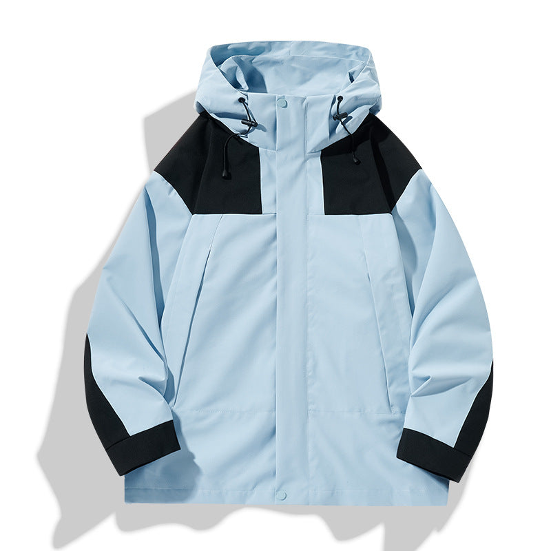Wasserfeste Herren Windjacke Sportlich Schwarz - BerlinGlamour