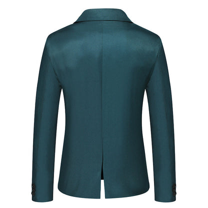Herren Blazer Elegant Smoking Anzug Modern Schwarz