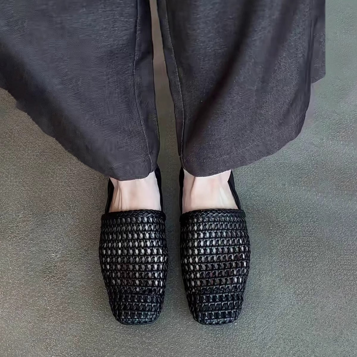 Damen Slipper Bequem Lässig Luftig Mit Netzdesign