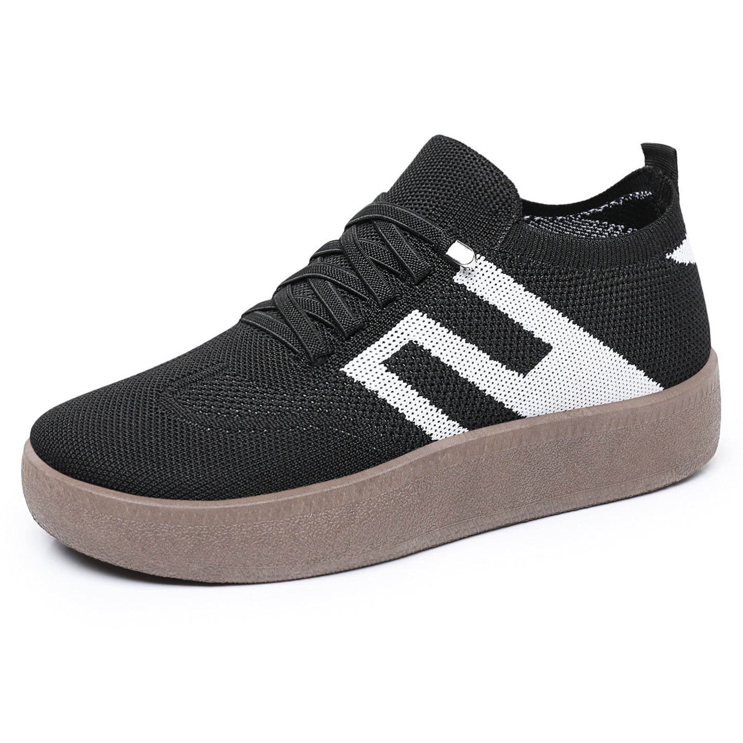 Damen Sneaker Bequem Plateau Atmungsaktiv