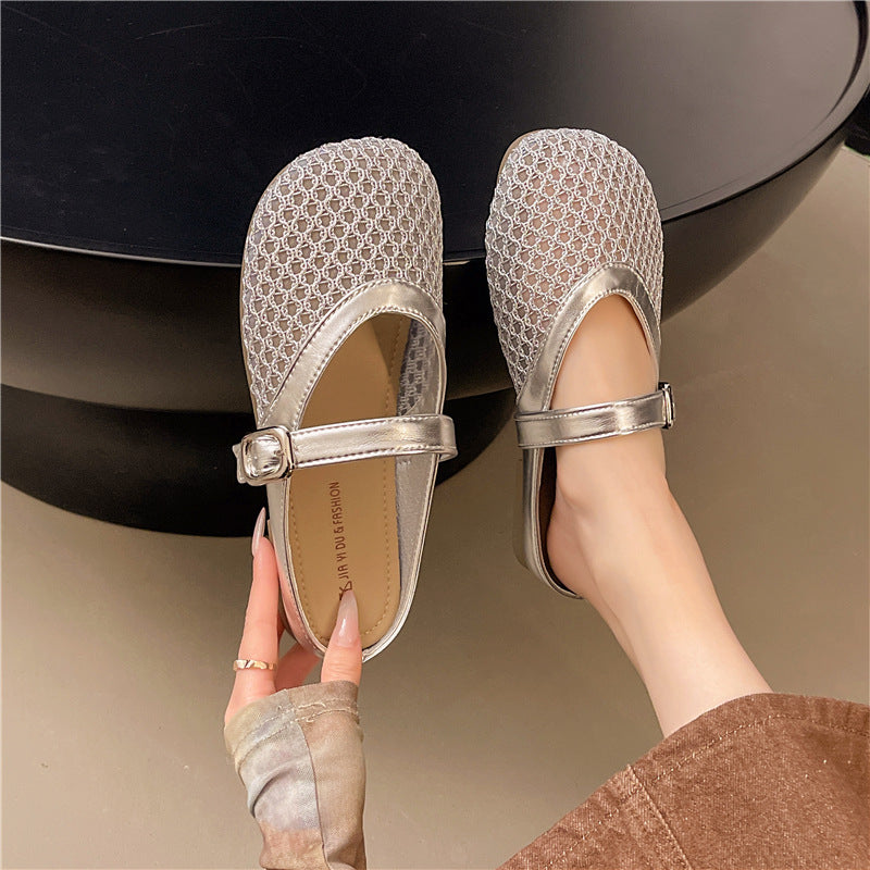 Damen Ballerinas Bequem Elegant Verstellbar - BerlinGlamour