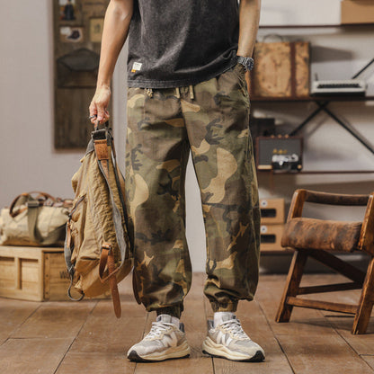 Bequeme Herren Jogginghose Camouflage Grau