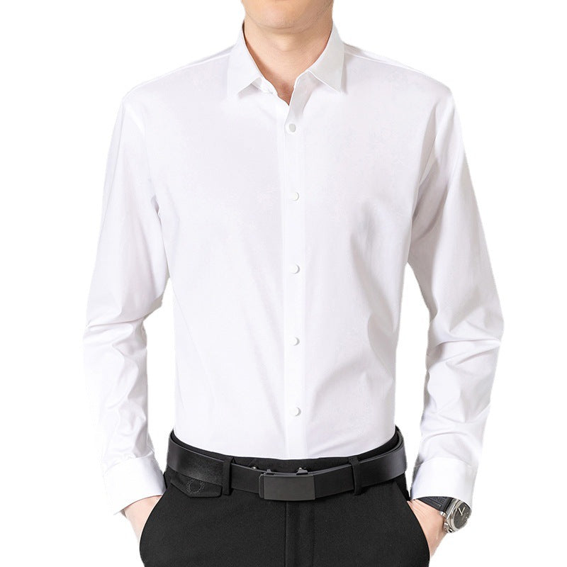 Elegantes Langarmhemd Herren Modern Bequem