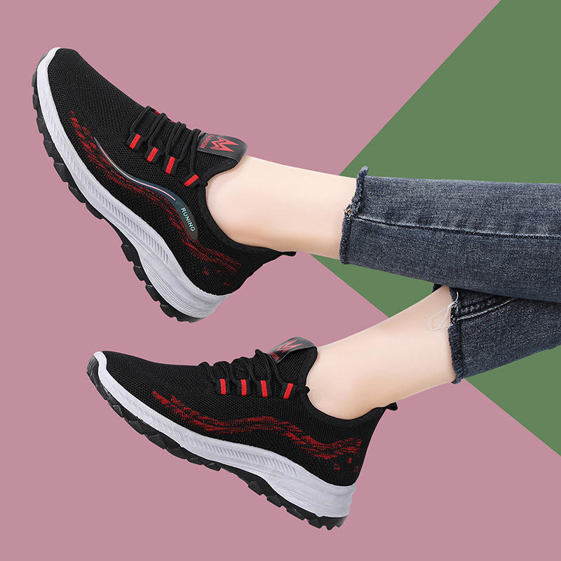 Damen Fitness-Sneaker Atmungsaktiv Rutschfest Laufschuhe Sport