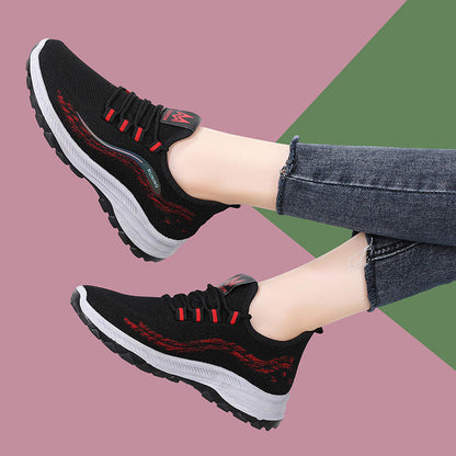 Damen Fitness-Sneaker Atmungsaktiv Rutschfest Laufschuhe Sport