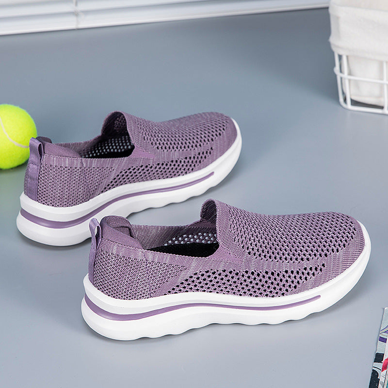 Damen Sneaker Slip-On Atmungsaktiv Comfort Mesh