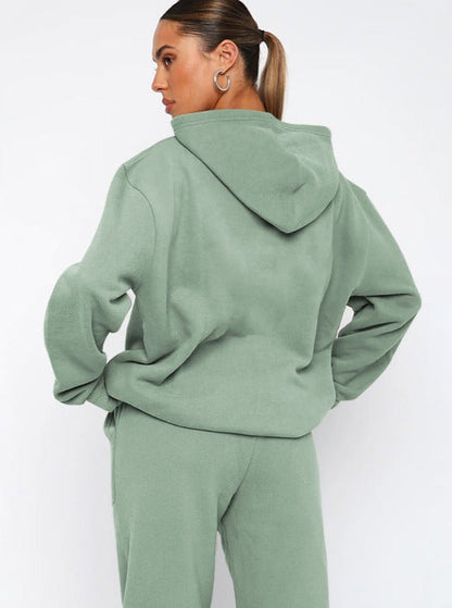 Kuscheliges Hoodie Jogger Set Damen Weich