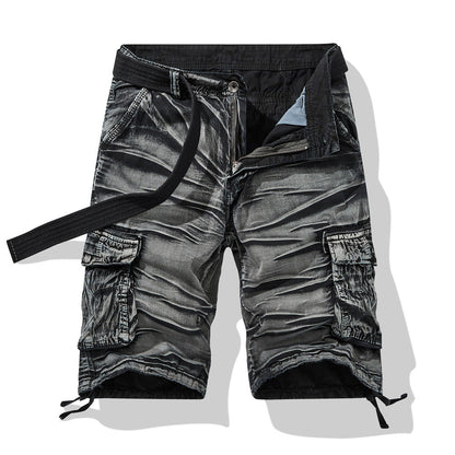 Herren Cargo Shorts Mit Taschen Verstellbar Sportlich - BerlinGlamour