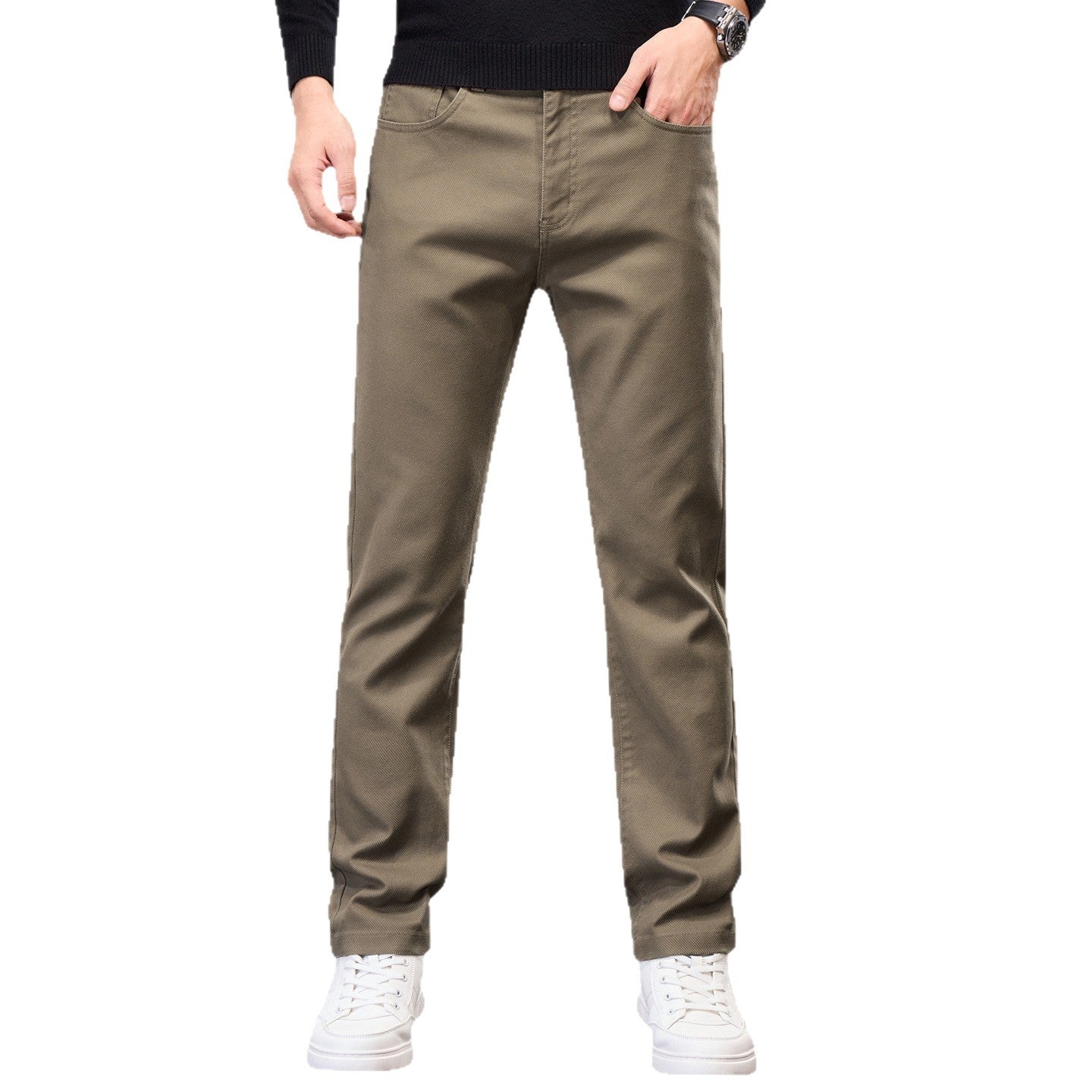 Herren Chino-Hose Elastisch Modern Bequem