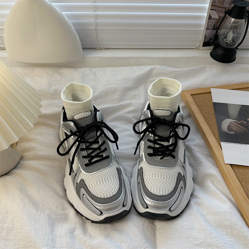 Damen Sneaker Hoch Schaft Dämpfung bequem