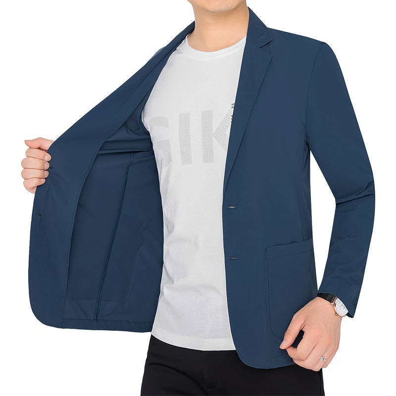 Herren Blazer Slim Fit Jacke Modern Stretch