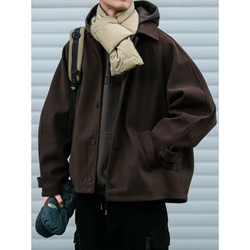 Herren Oversize Jacke Modern mit Knöpfen und Taschen - BerlinGlamour
