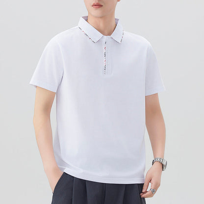 Herren Poloshirt Modern mit Stylishem Kragen Design