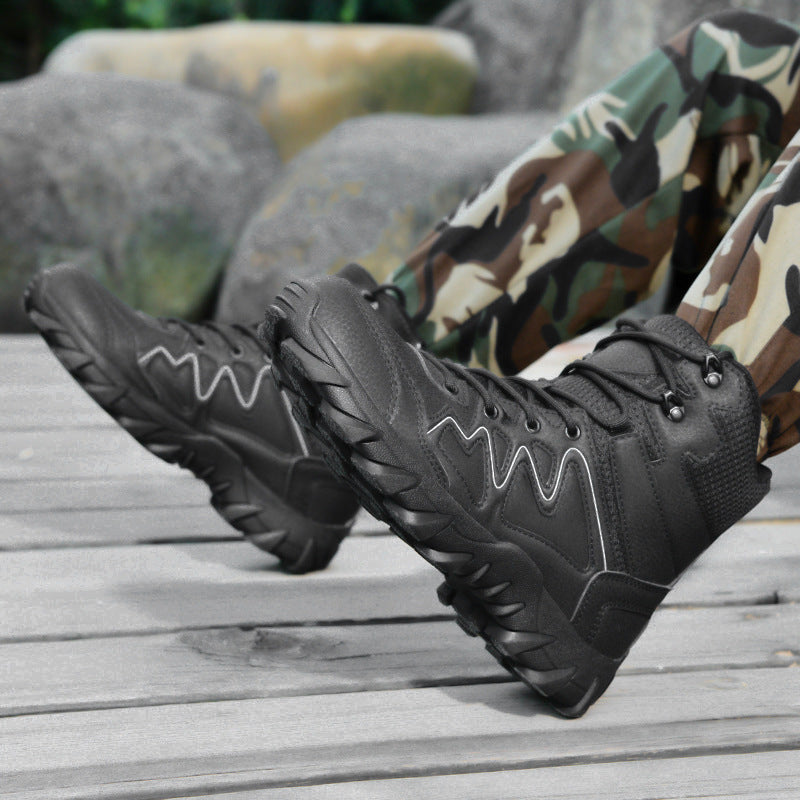 Herren Trekkingstiefel Wasserdicht Knöchelschutz Rutschfest