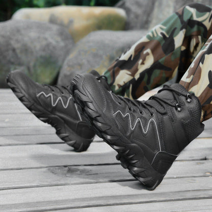 Herren Trekkingstiefel Wasserdicht Knöchelschutz Rutschfest