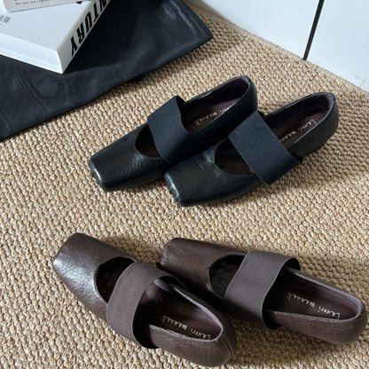 Damen Ballerinas Bequem Elastisch Komfortabel