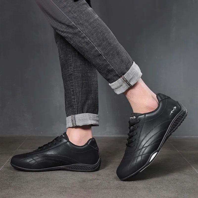 Herren Sportschuhe Leder Laufschuhe Komfortabel