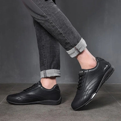 Herren Sportschuhe Leder Laufschuhe Komfortabel