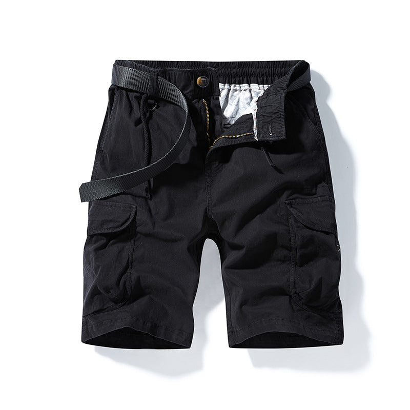 Herren Cargoshorts Bequem Elastisch Taschen