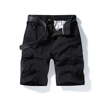 Herren Cargoshorts Bequem Elastisch Taschen