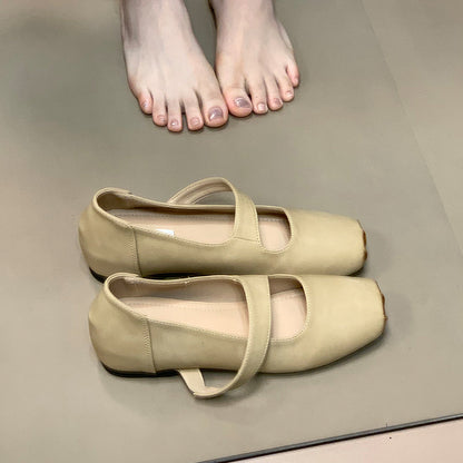 Damen Ballerinas Bequem Elastisch Komfort Schuhe