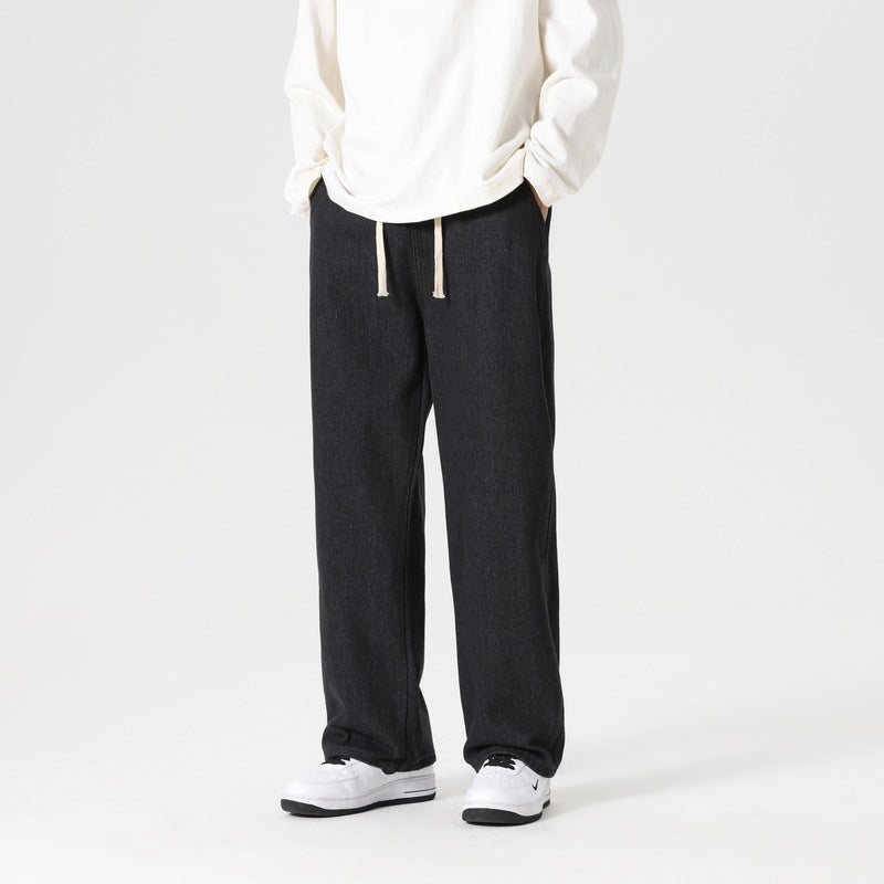 Herren Jeanshose Bequem Weite Fit Elastisch