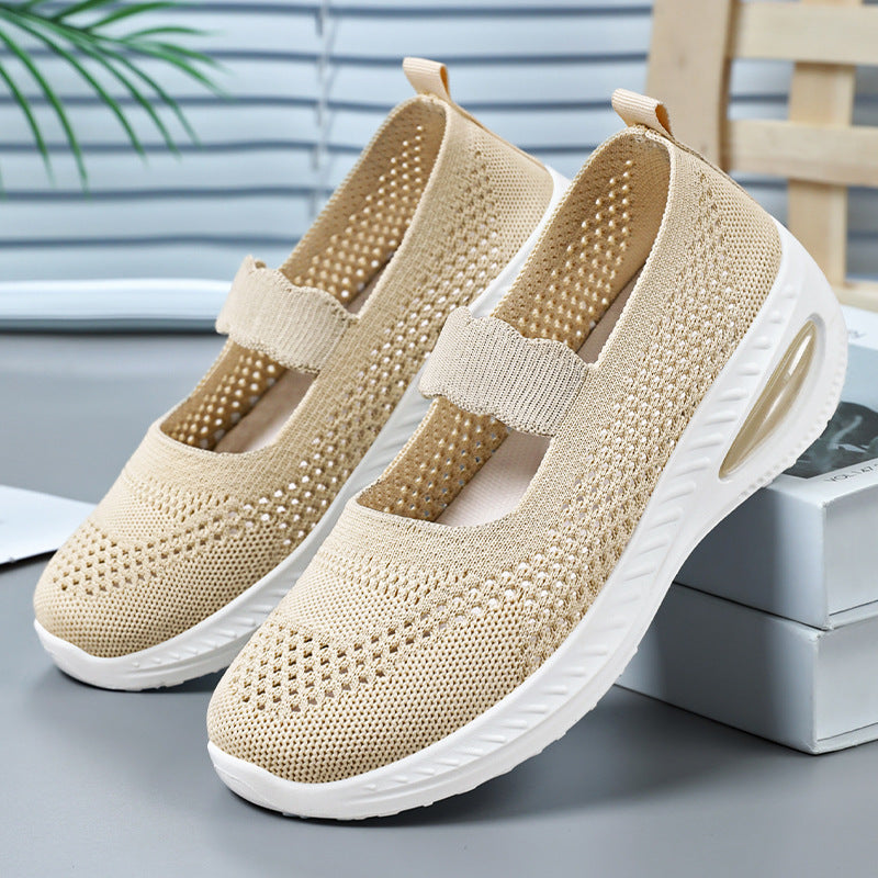 Damen Sneaker Atmungsaktiv Elastisch Dämpfend