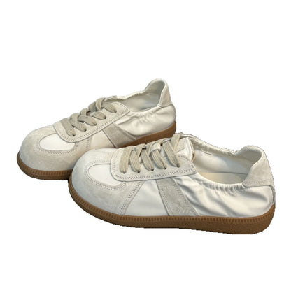 Damen Sneaker Sportlich Elegant Satin Schuhe