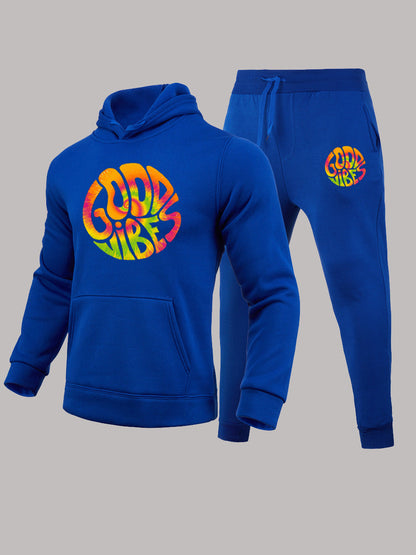 Herren Jogginganzug Bunt Grafik Design Sportlich