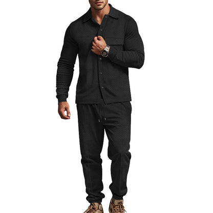 Herren Freizeitanzug Elegant Strukturiert Mit Taschen