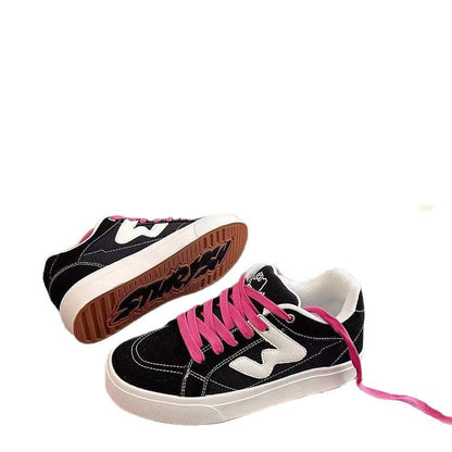 Damen Sneaker Sportlich Weite Passform Gummiprofil