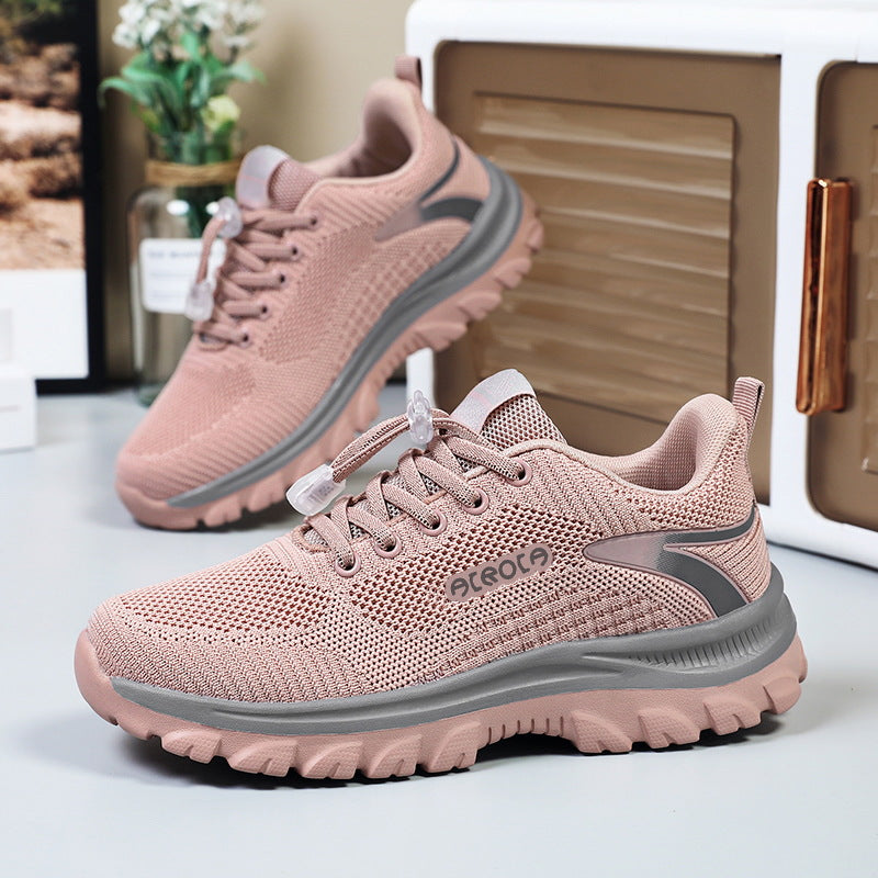 Damen Sneaker Atmungsaktiv Schnellverschluss bequem