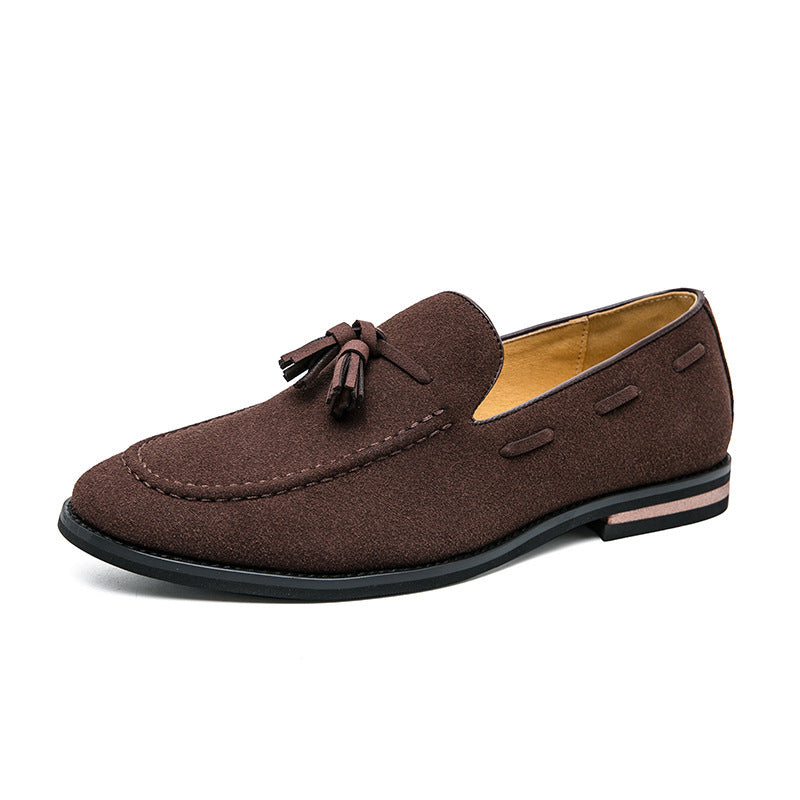 Damen Mokassins Weichleder Quasten Schnürsenkel Modern