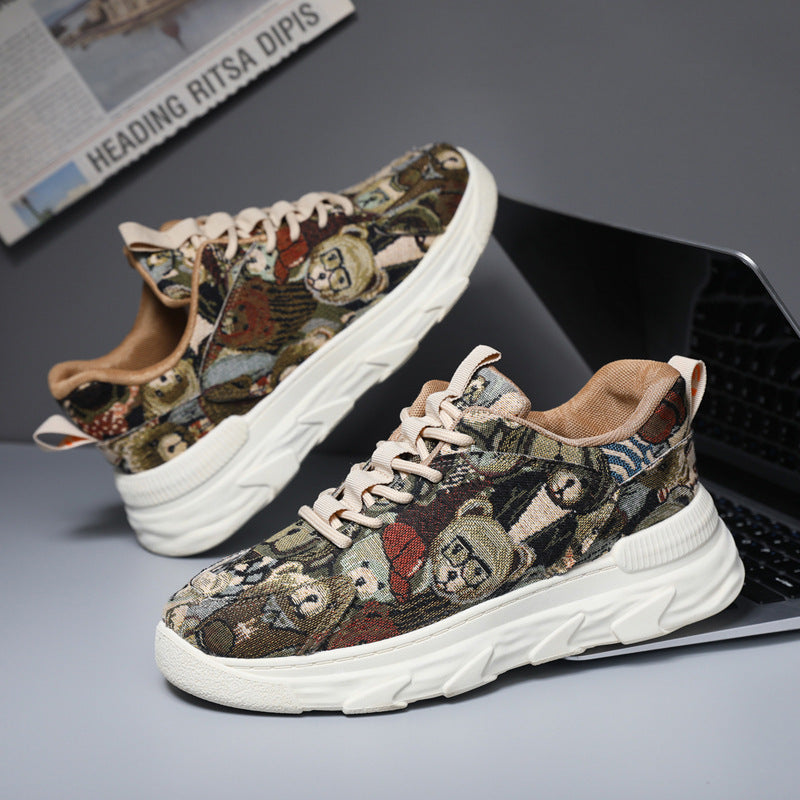 Damen Sneaker Sportlich Bunt Laufsohle Rutschfest