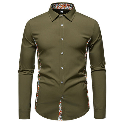 Herren Hemd Elegantes Blumenmuster Modern Berlin Style